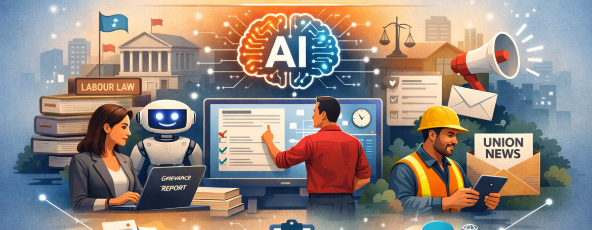 Artificial intelligence supporting union members through document review, grievance handling, and member communication